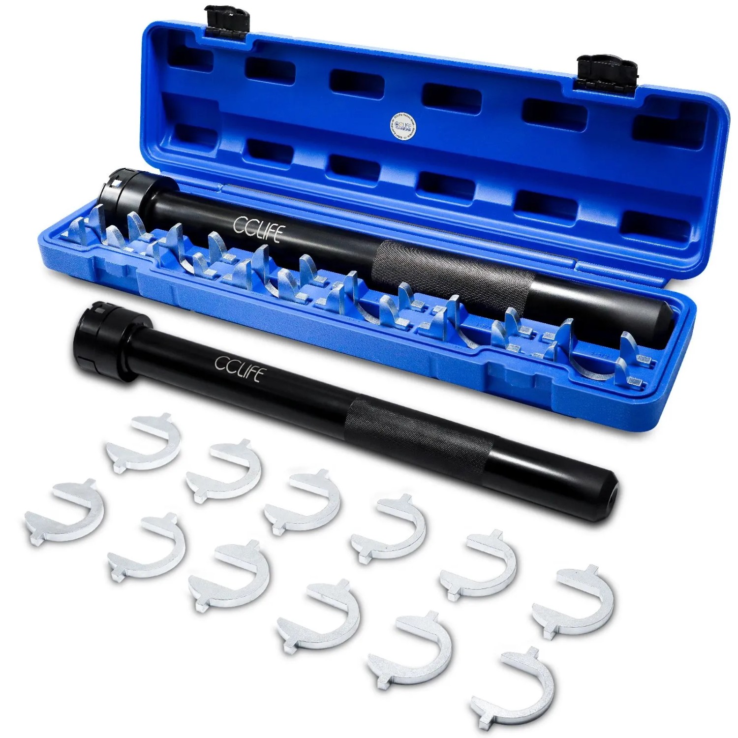 CCLIFE 13tlg Spurstangen Innenwerkzeug Set mit 12 Adaptern und 1/2 Zoll Antrieb für SUV Pickup