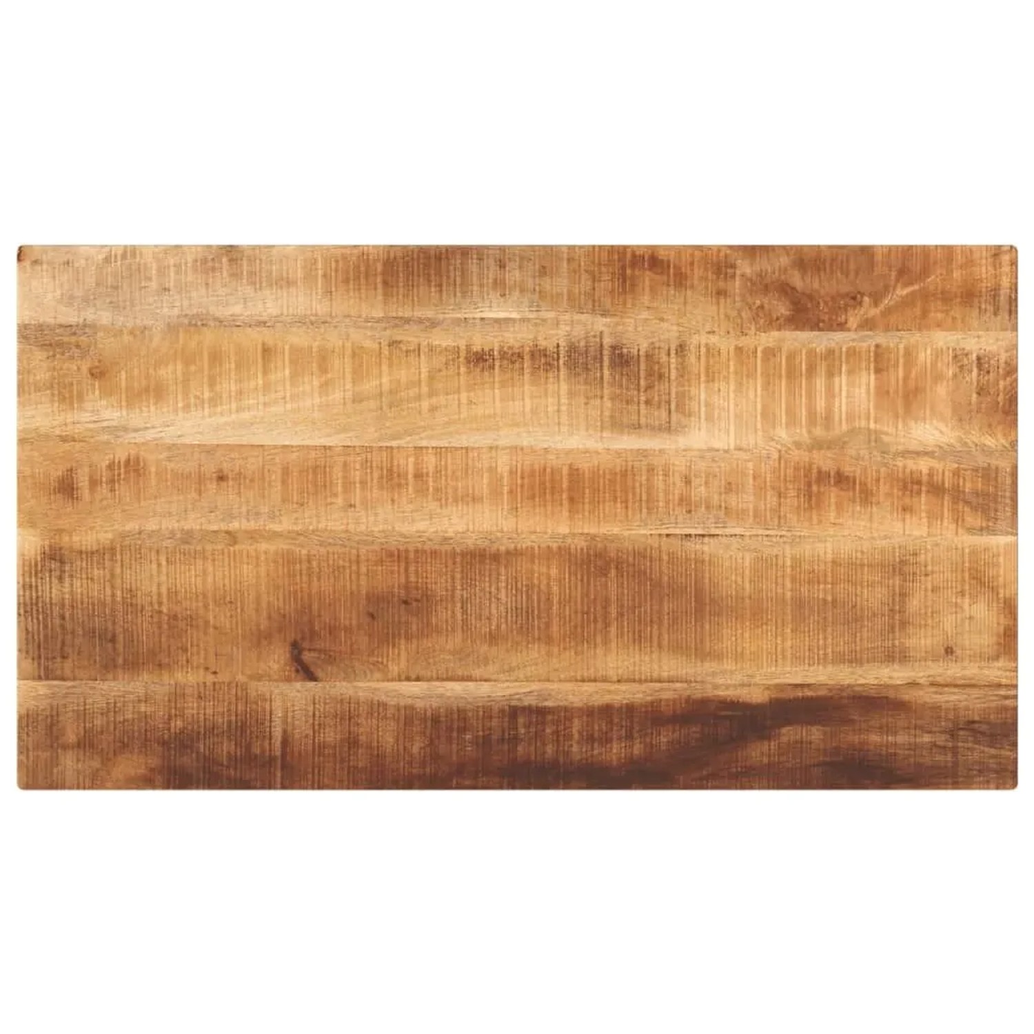 vidaXL Tischplatte 100x60x3,8 cm Rechteckig Raues Massivholz Mango 371405