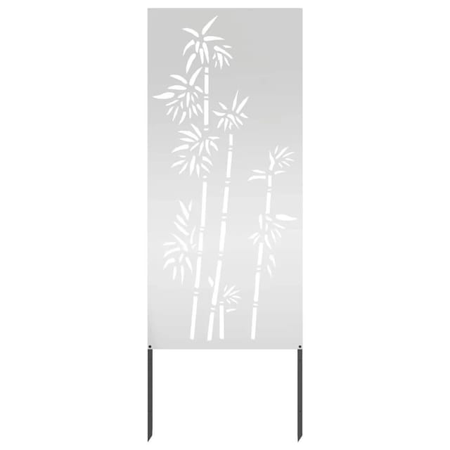 vidaXL Garten Sichtschutz-Leinwand Silber 50 x 140 cm Verzinkter Stahl 876299