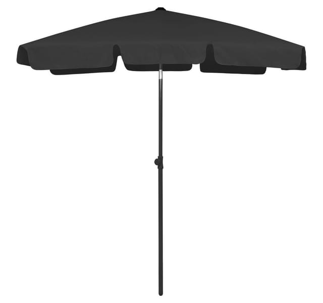 vidaXL Strandschirm Schwarz 180x120 cm 314725