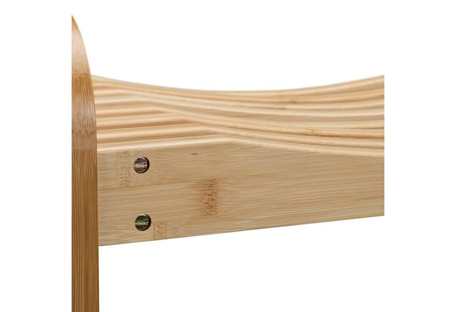 Relaxdays Badhocker Bambus Natur Mit Griffen 54 cm x 65 cm x 33 cm 5,4 kg