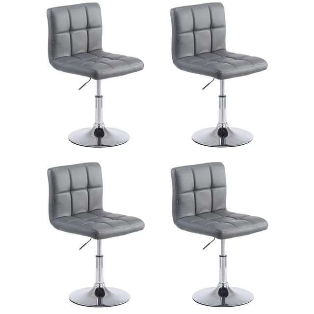 CLP 4er Set Lounger Palma V2 Kunstleder Grau