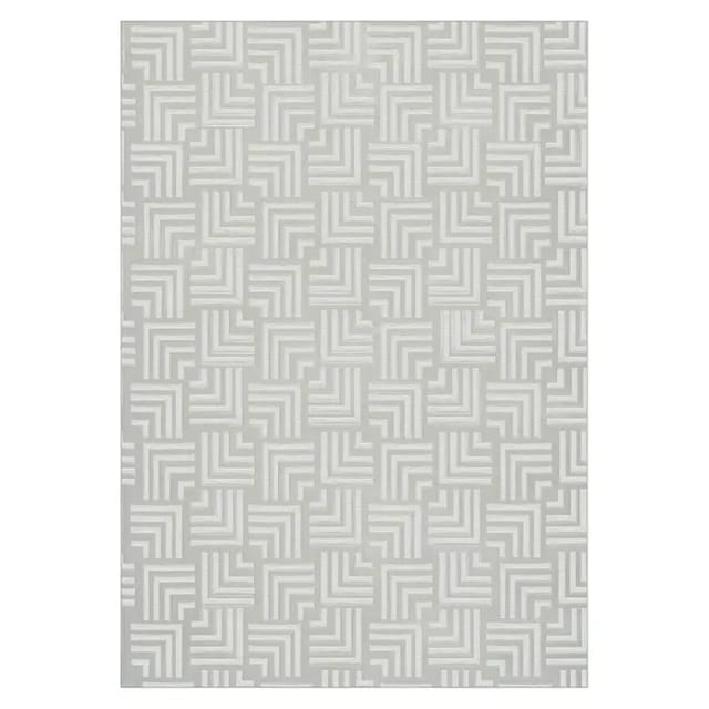 MeGusta Teppich Calma 325 Weiß 200x290 cm Pflegeleicht Modern