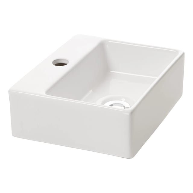 NEG Hänge-Waschbecken Uno44H Extra Klein Eckig 29T x 34B x 12H cm