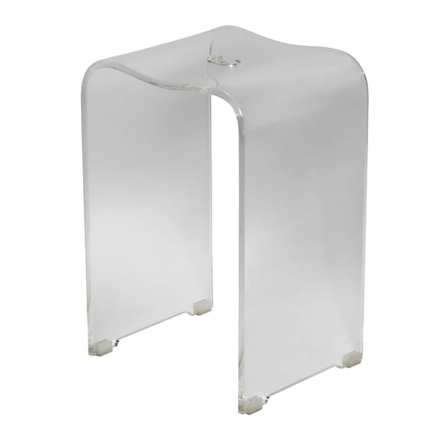 Swiss Aqua Technologies Badhocker Duschhocker aus Acryl Rutschfester Transparent