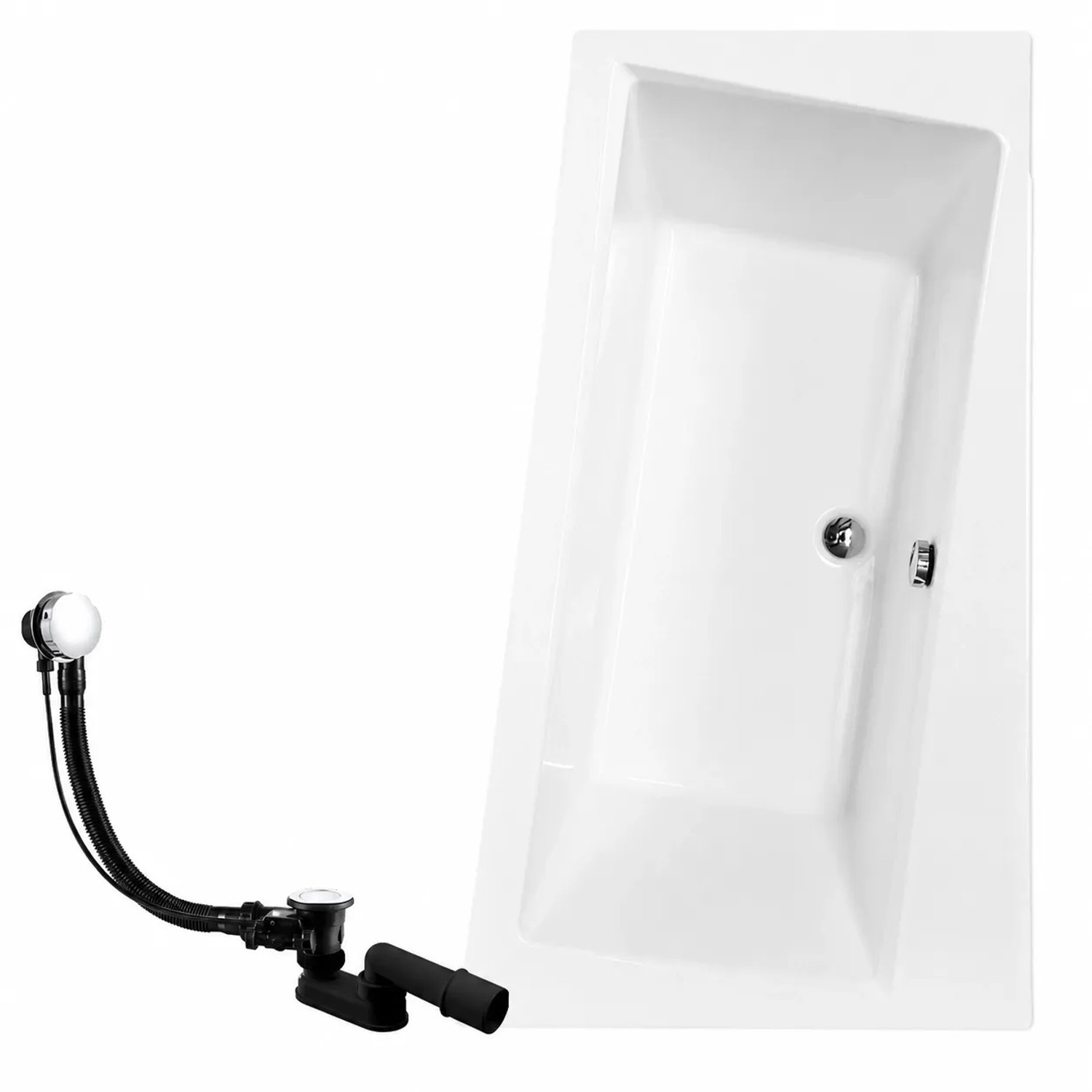 KOLMAN Badewanne Eckwanne 150 x 90 Cm Rechts Inkl. Ablauf Und Füße