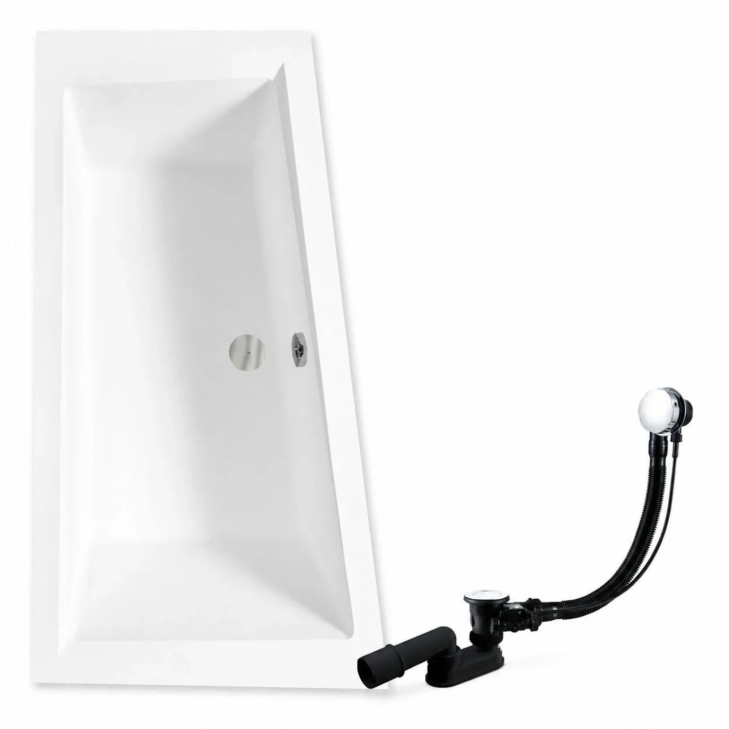 KOLMAN Badewanne Eckwanne 150 x 85 Cm Links Inkl. Ablauf Und Füße