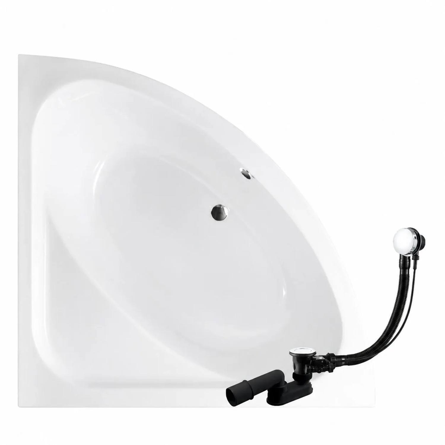 KOLMAN Badewanne Eckwanne 148 x 148 Cm Inkl. Ablauf Und Füße