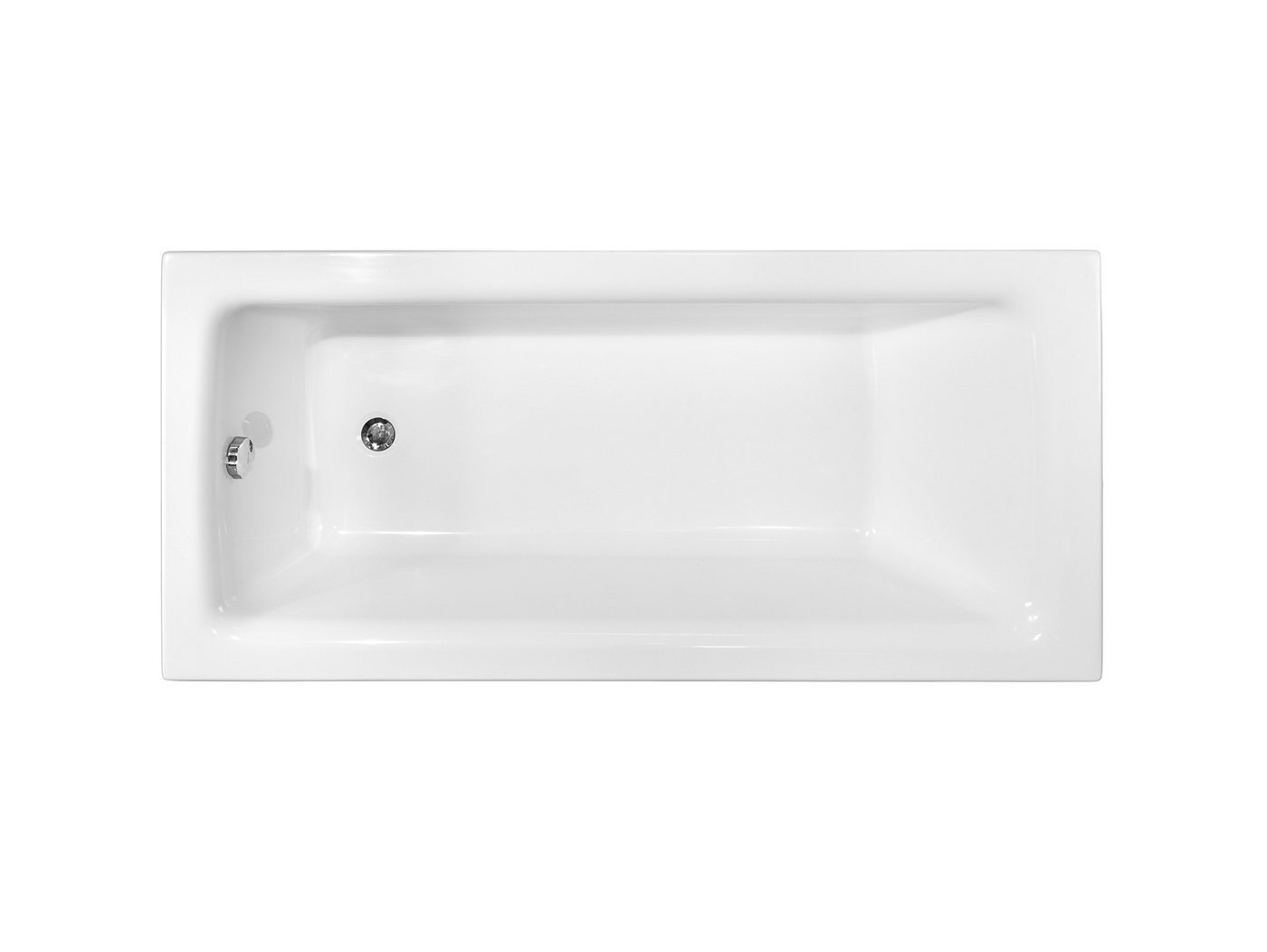 KOLMAN Badewanne Rechteck 100 x 70 Cm Mit Acrylschürze Inkl. Ablauf Und Füße Bild 5