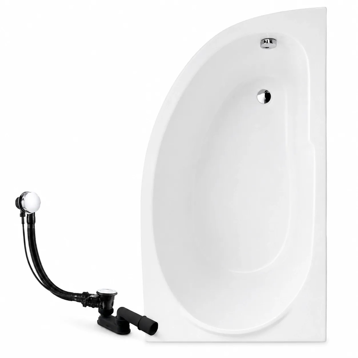 KOLMAN Badewanne Eckwanne 145 x 85 Cm Rechts Inkl. Ablauf Und Füße