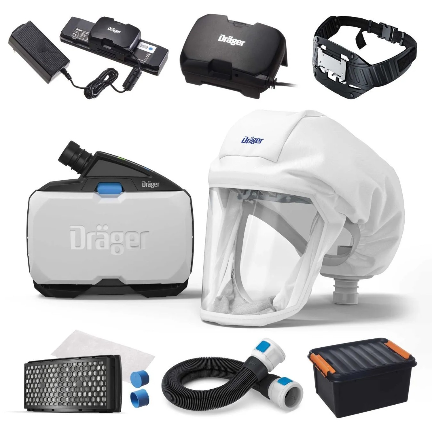Dräger X-plore 8500 Starterpaket mit Haube Weiß