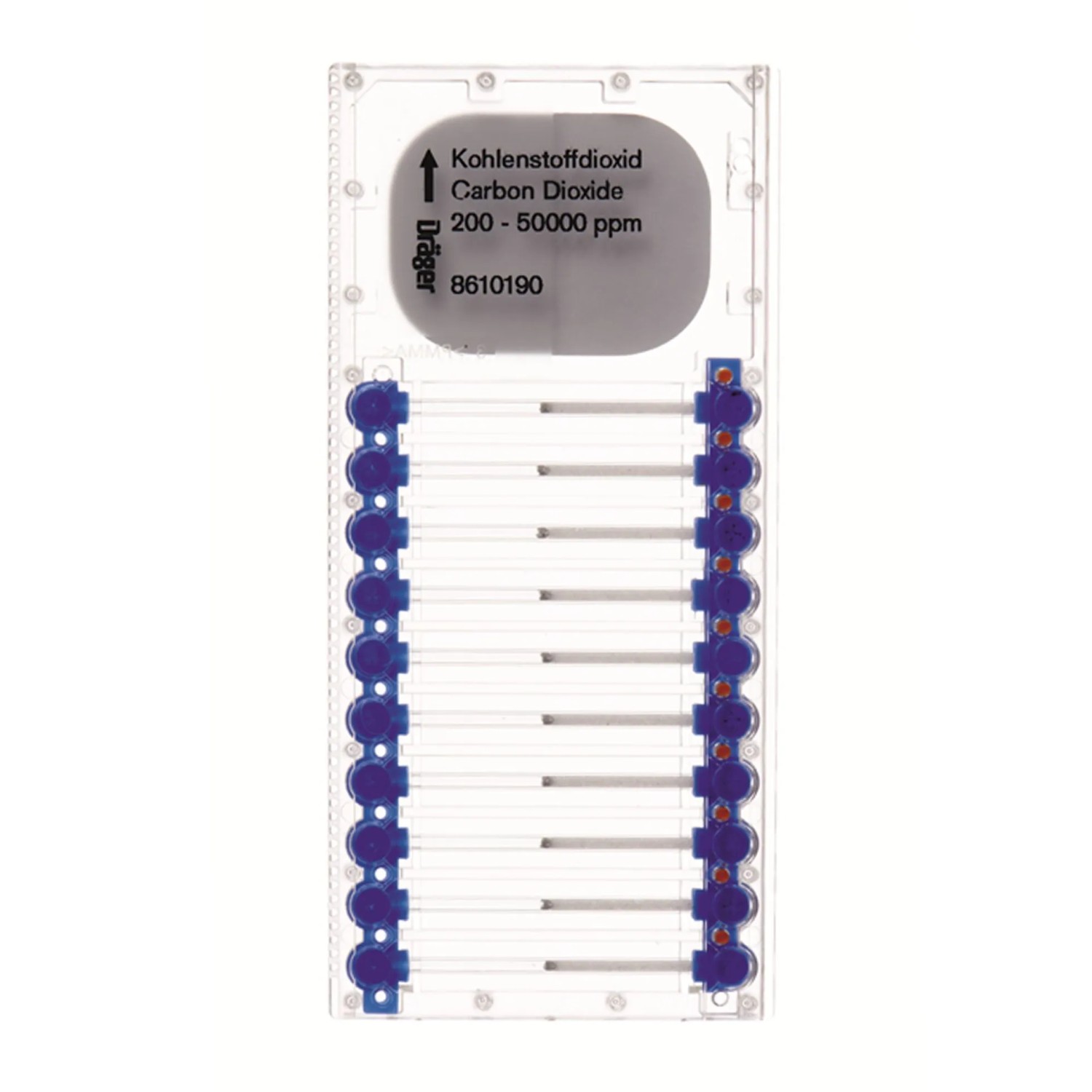 Dräger Microtubes für Kohlenstoffdioxid 200 50,000 Ppm Klar