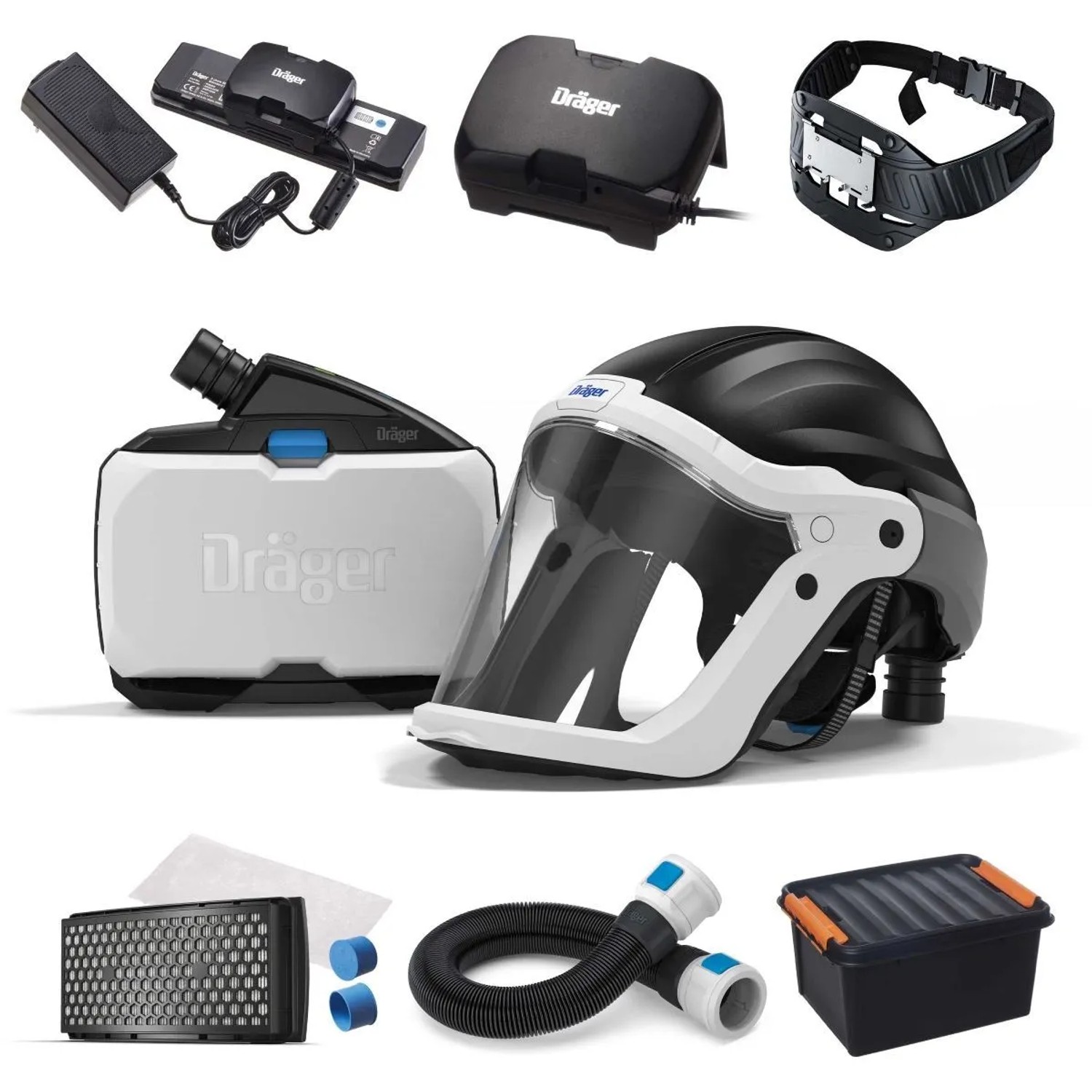 Dräger X-plore 8500 Starterpaket mit Helm Schwarz