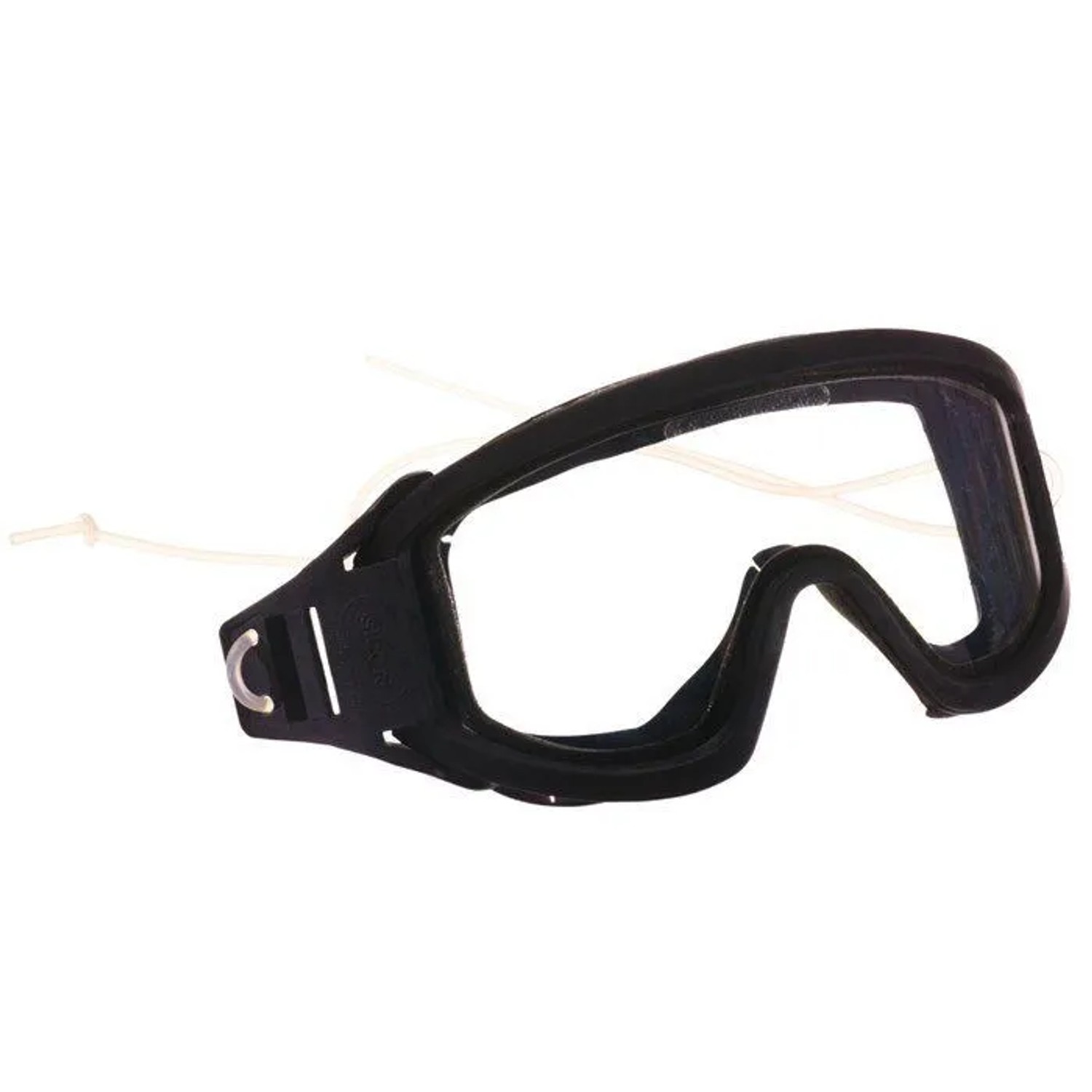 Dräger Korbschutzbrille Arbeitsschutzbrille mit Silikonband für Dräger Hps 3500 3100 Universalgröße Schwarz