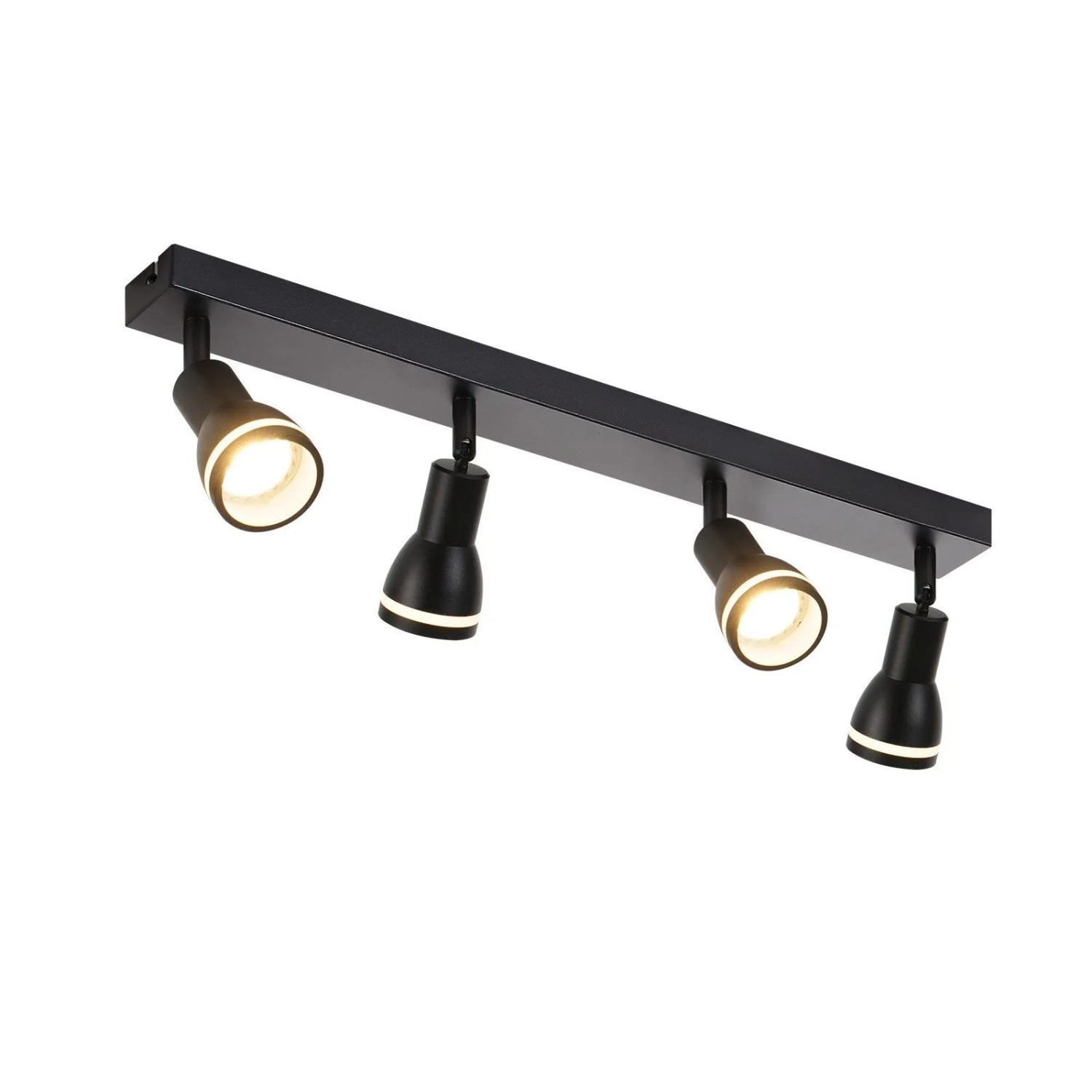 ZMH LED Deckenstrahler 1 Flammig GU10 Schwarz Schwenkbar Ohne Leuchtmittel für Innenräume