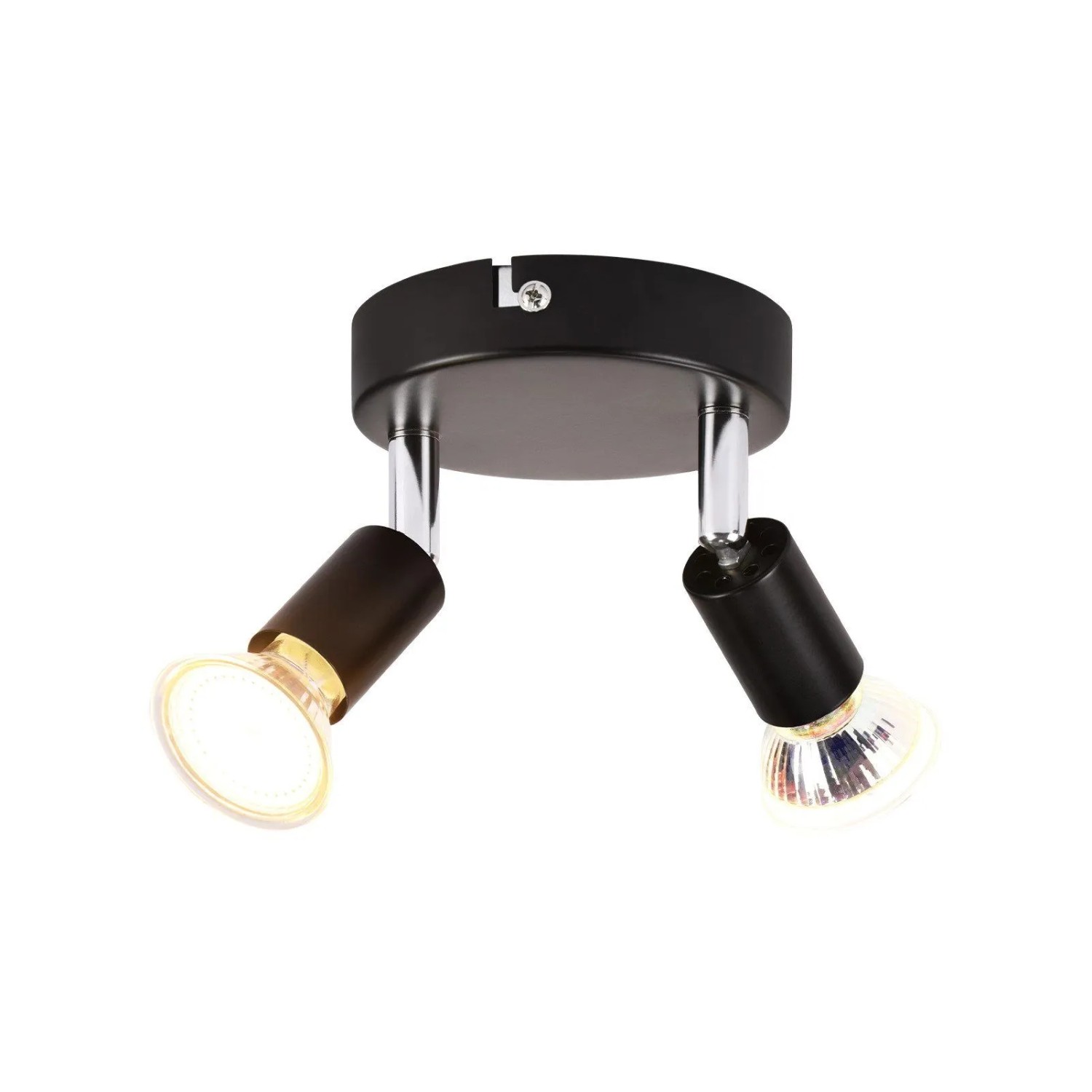 ZMH LED Deckenstrahler GU10 Schwarz 1 Flammig Schwenkbar 330° ohne Leuchtmittel