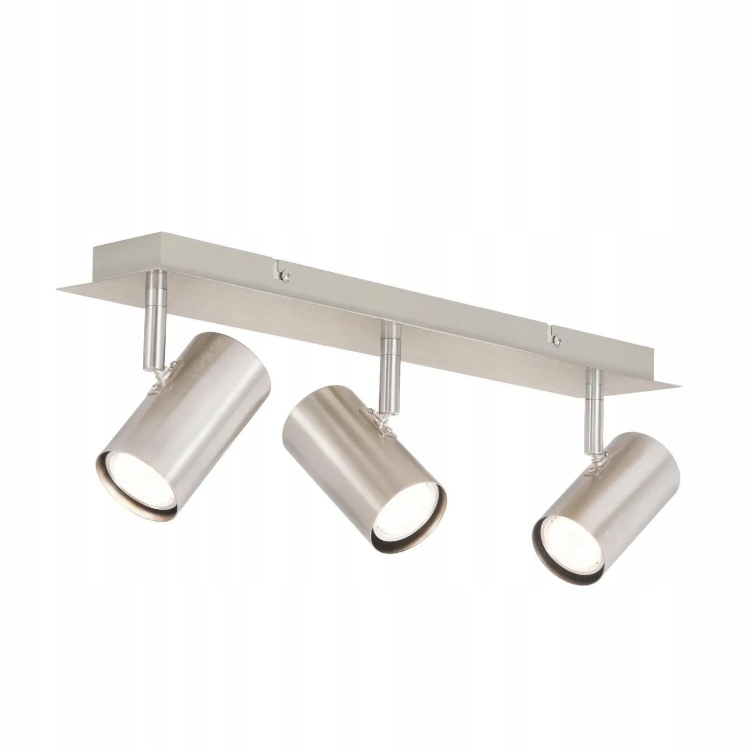 ZMH Deckenspot 3 Flammig LED GU10 Schwenkbar Nickel für Flur Schlafzimmer Küche