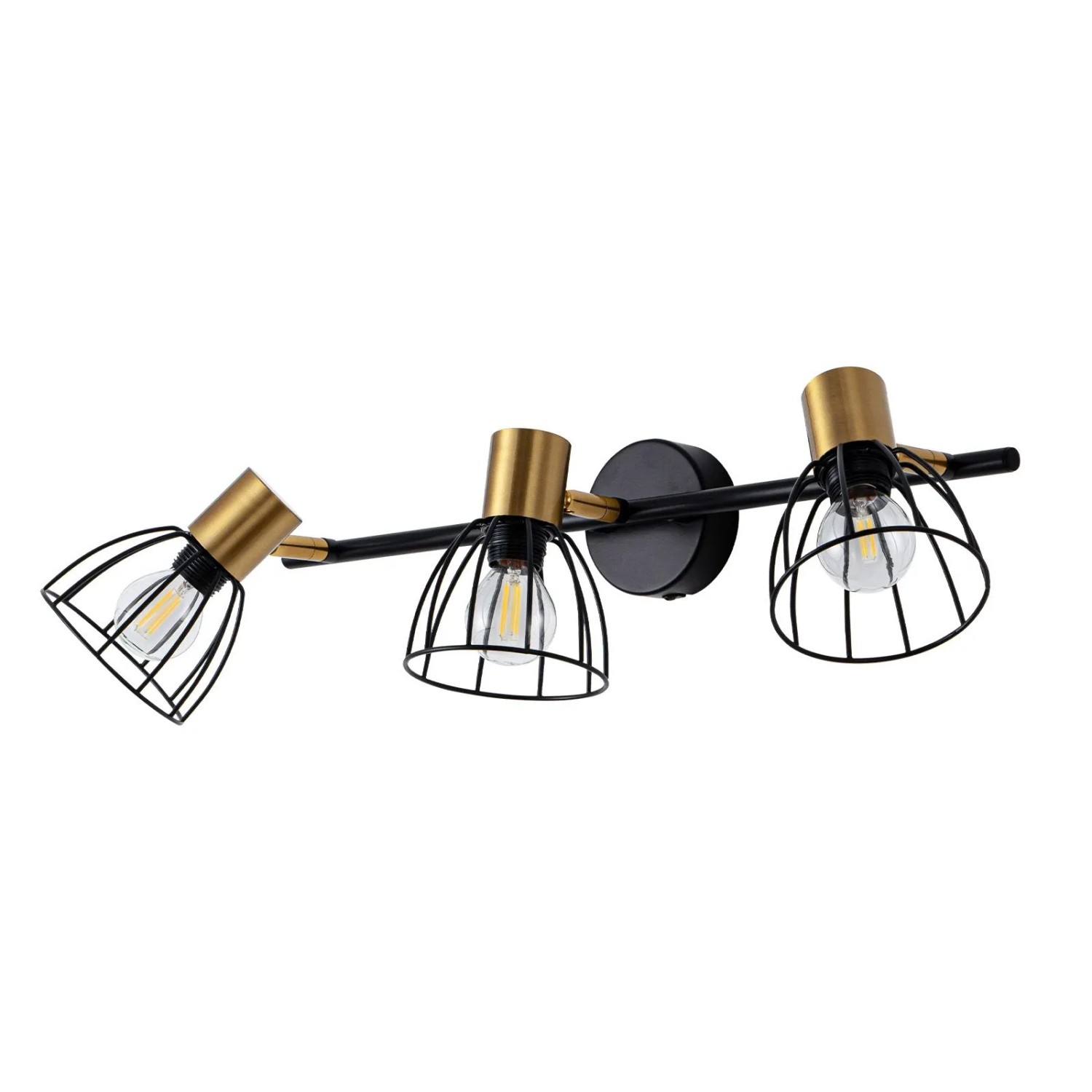 ZMH Wandspot Retro Schwarz 1-Flammig Schwenkbar 350 Grad E14 Metall ohne Leuchtmittel