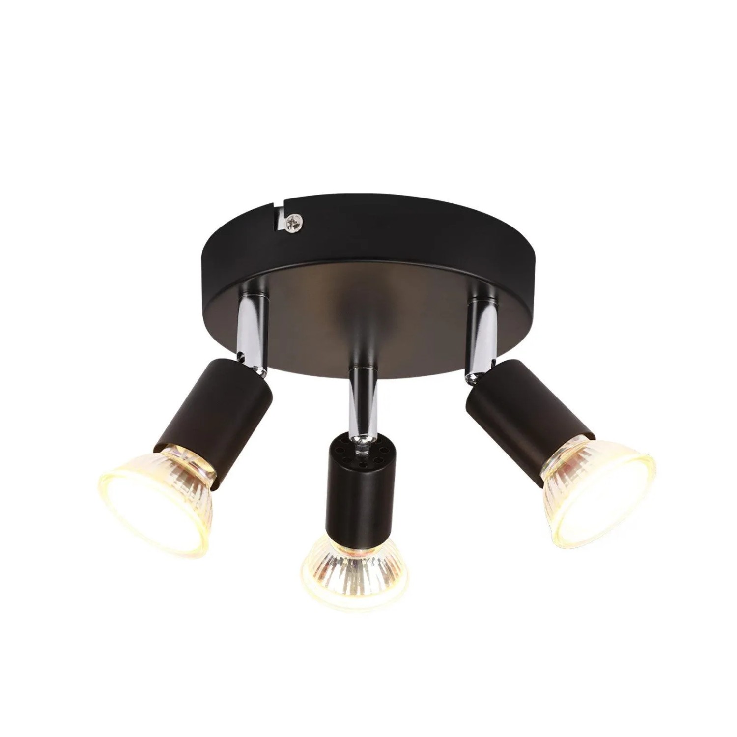 ZMH Led Deckenspot Gu10 Deckenstrahler Schwarz Schwenkbar 330 Grad Ohne Leuchtmittel