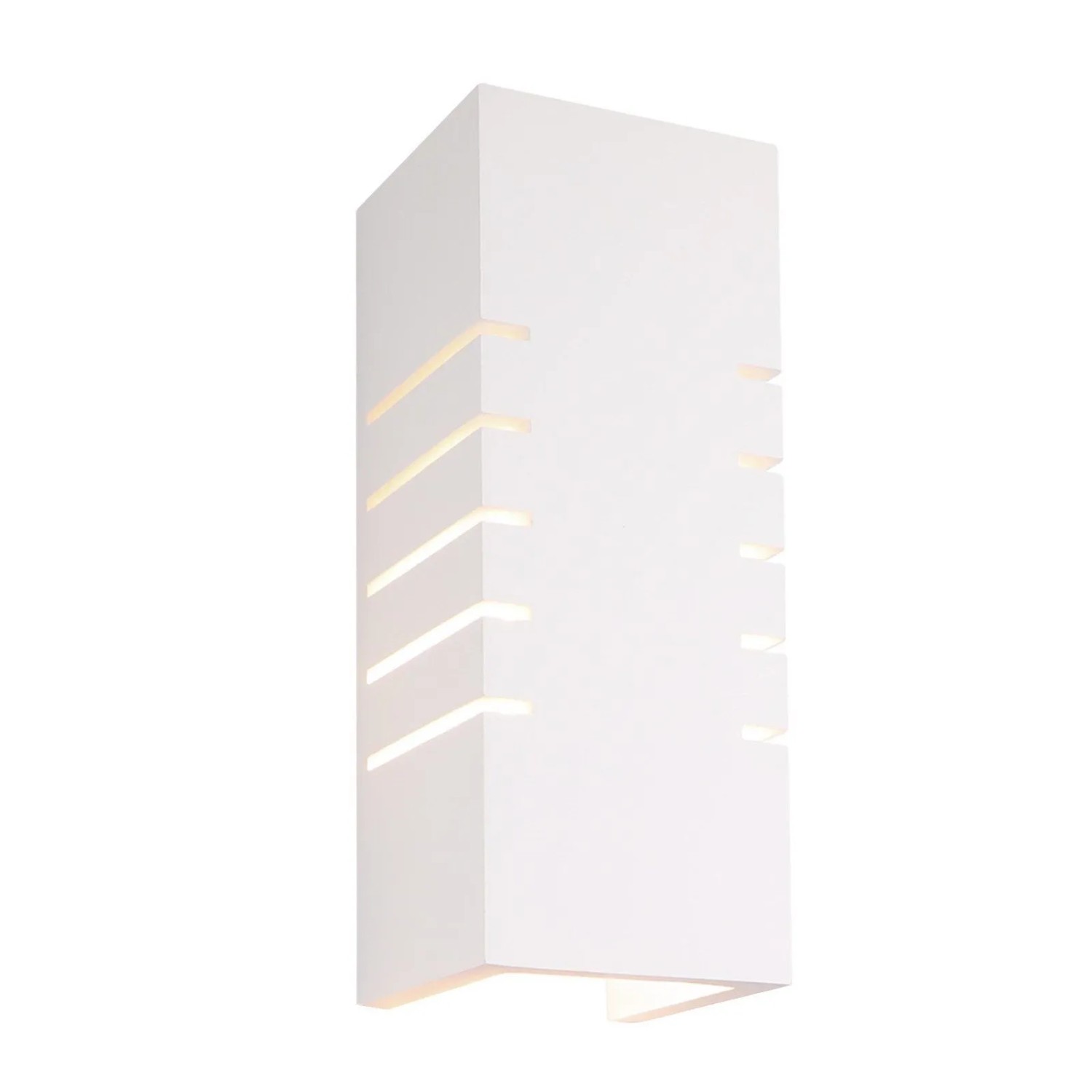 ZMH Wandleuchte E14 Weiß Rechteckig Up Down Design Modern Hallampe Gips