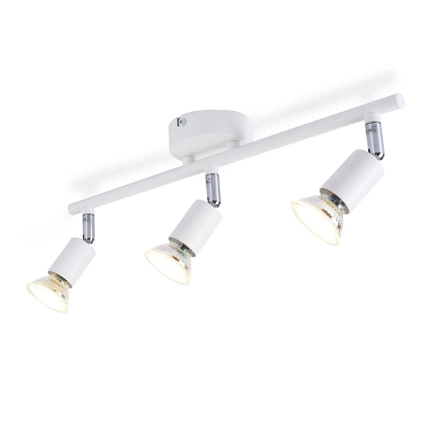 ZMH LED Deckenstrahler 3-Flammig GU10 Warmweiß für Innenbereich Ohne Leuchtmittel