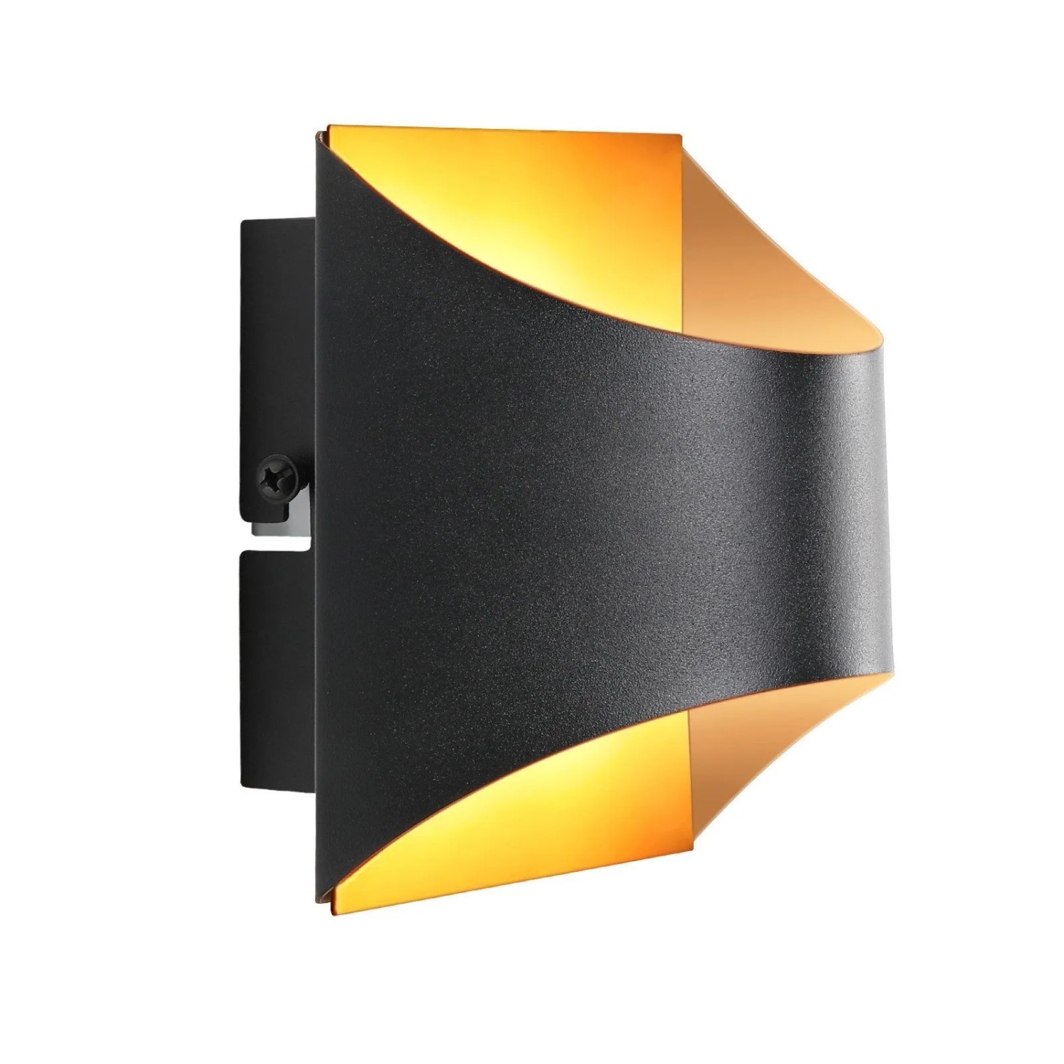 ZMH Wandleuchte 1-flammig G9 Schwarzgold Up Down Design Vintage Keramik