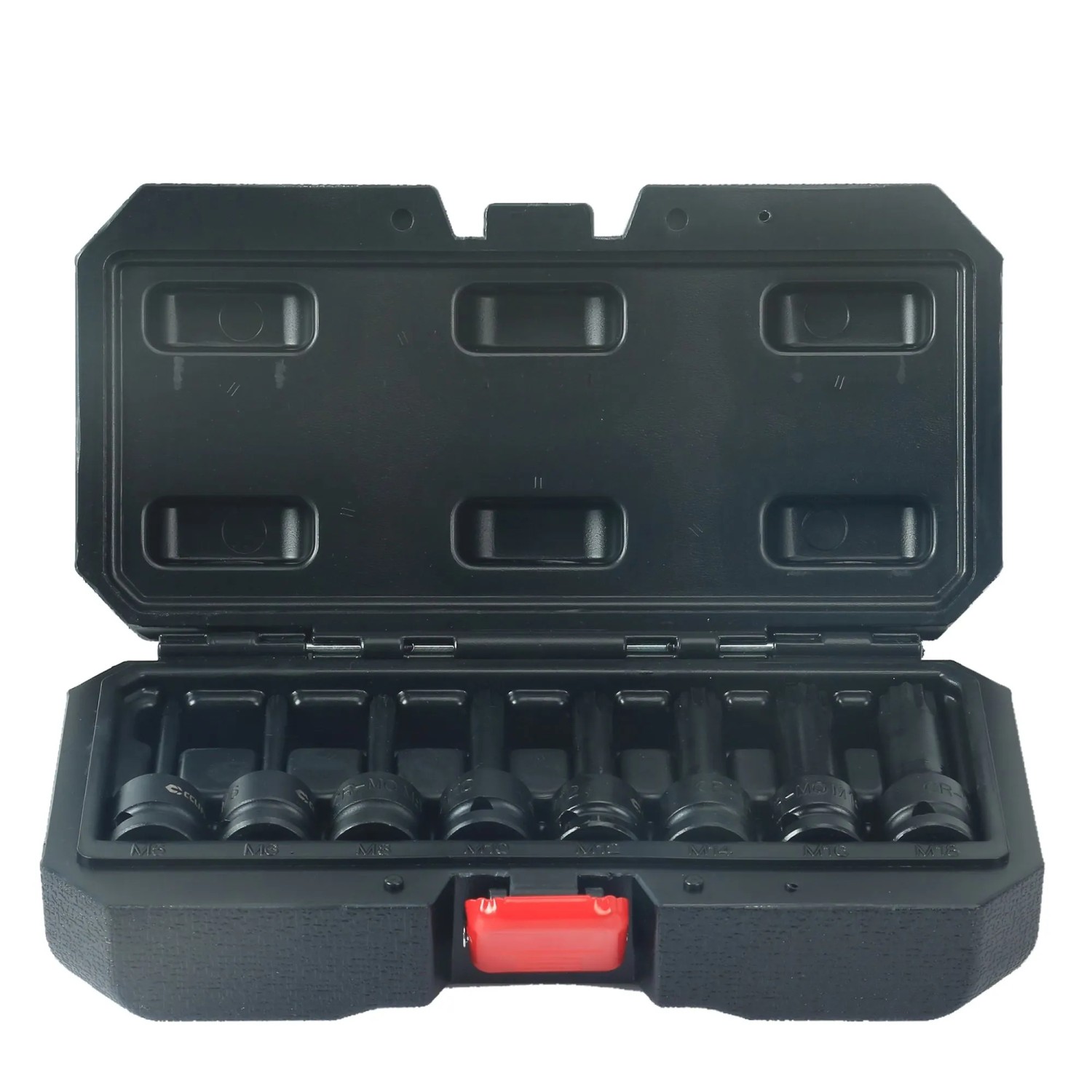 CCLIFE XZN Bit Stecknuss Satz 8-tlg. 1/2 Zoll M5-M18 mit Koffer