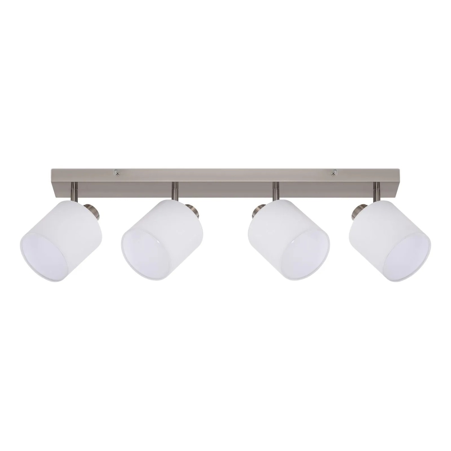 ZMH Deckenstrahler 4 Flammig E14 Silber Schwenkbar 350 Grad max. 25 W ohne Leuchtmittel