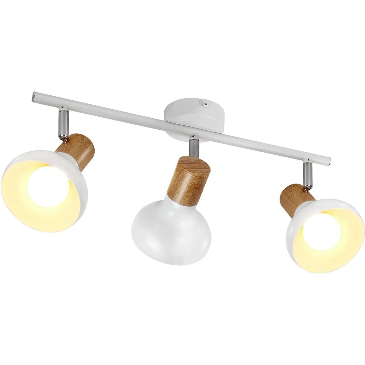 ZMH Deckenstrahler Modern Weiß 3-flammig Metall E14 Schwenkbar 350°