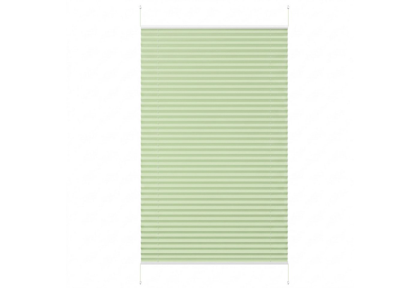 Sekey Plissee Faltrollo Klemmfix ohne Bohren Grün 60x120cm Bild 2