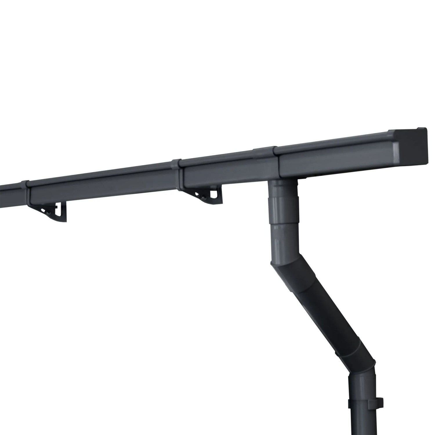 INEFA Dachrinnen Set Kunststoff Kastenrinne NW68/68mm 4m Anthrazit
