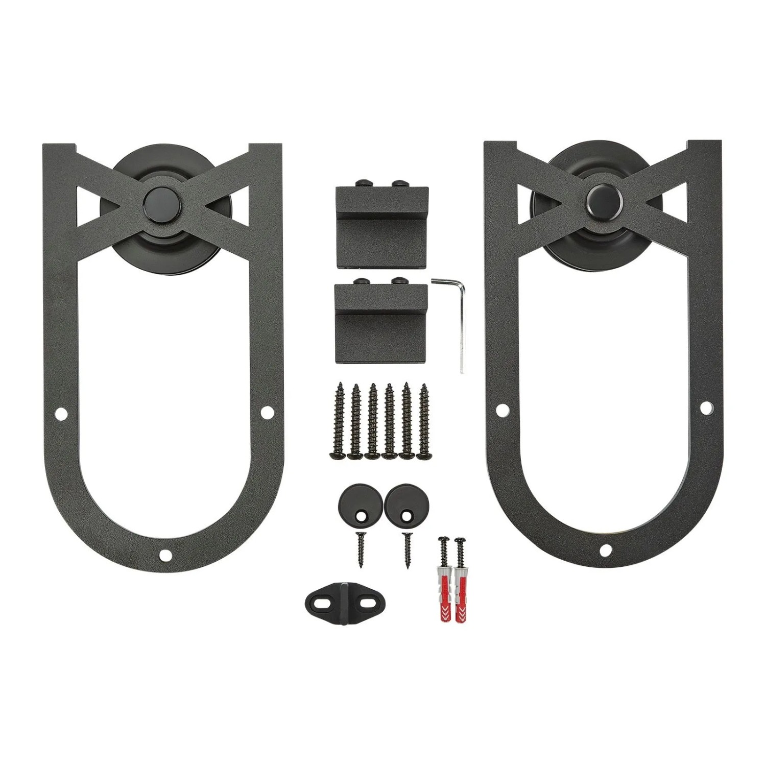 SOTECH Rollen Set SOLEA Durchmesser 70 mm für Schiebetüren Seitliche Montage Stahl Schwarz