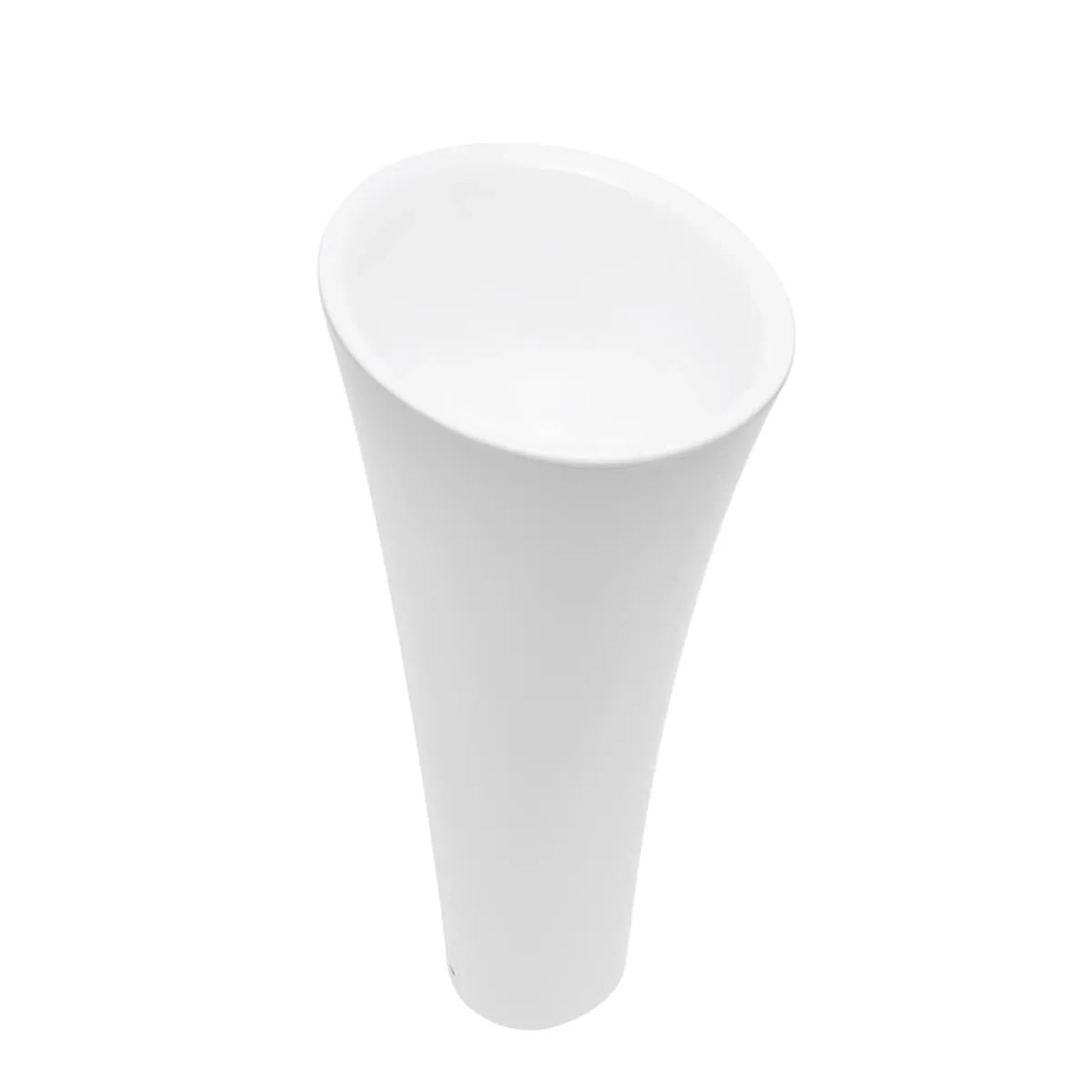 Swiss Aqua Technologies Waschbecken Freistehend Standwaschbecken Hohe 95CM und 42,5CM Weiß