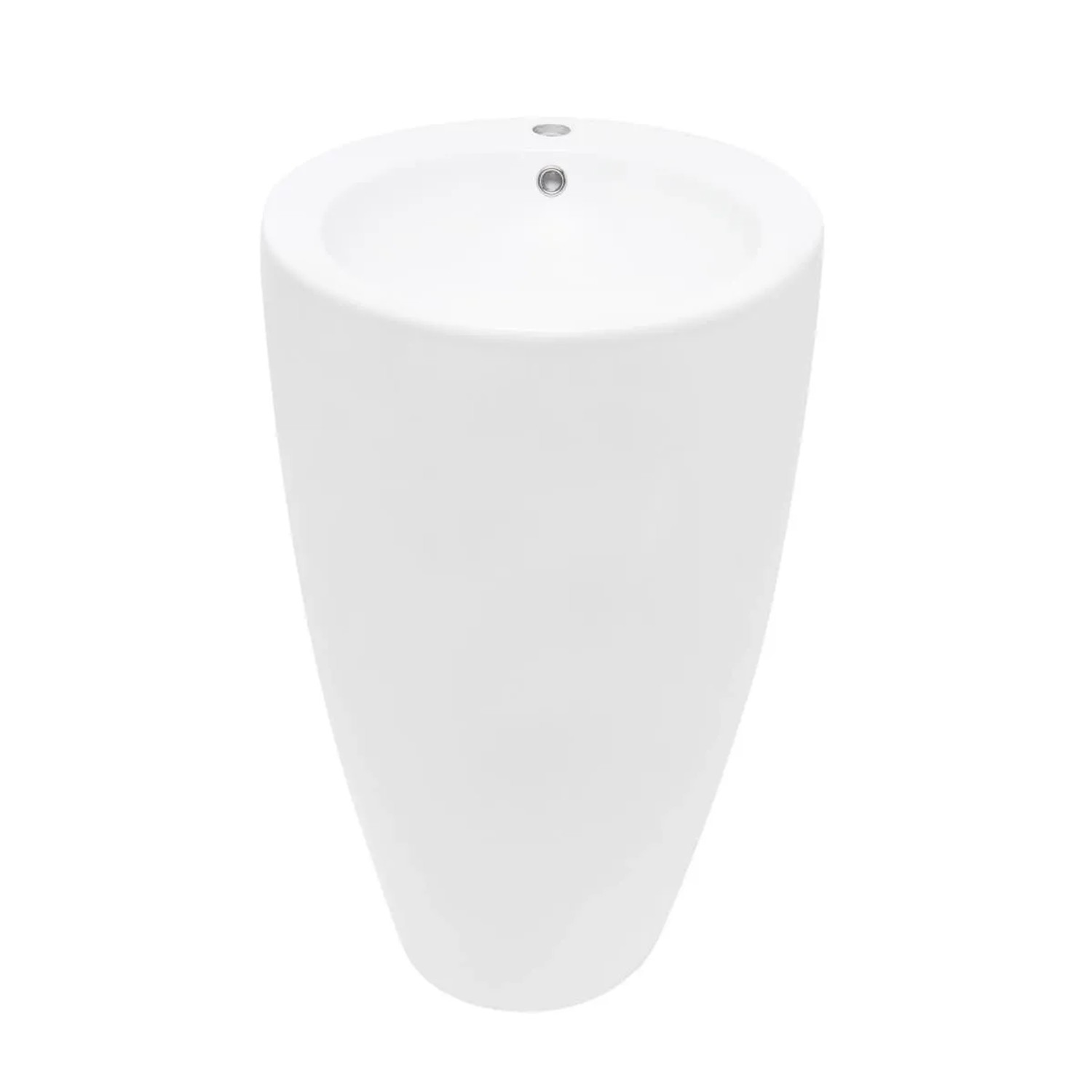 Swiss Aqua Technologies Waschbecken Freistehendes Standwaschbecke Hohe 85CM und 50CM Weiß