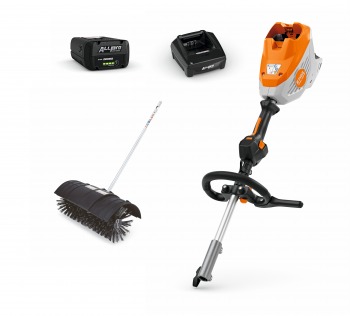 STIHL KMA 140.0 R-B + ALLPRO Akku AP 300.0 P + AL 301.1 Ladegerät + KB-KM Kehrbürste