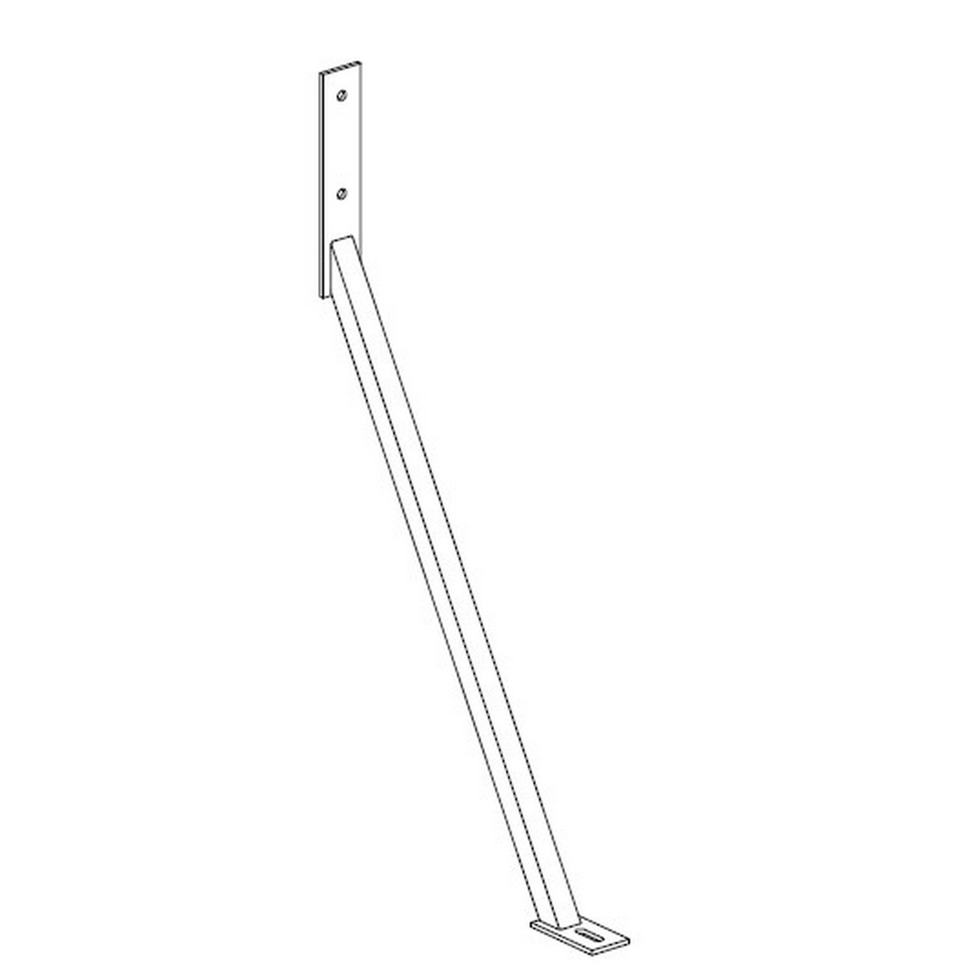 Sturmanker für Zaun Edelstahl 84,6 x 44,6 x 5 cm Bild 3