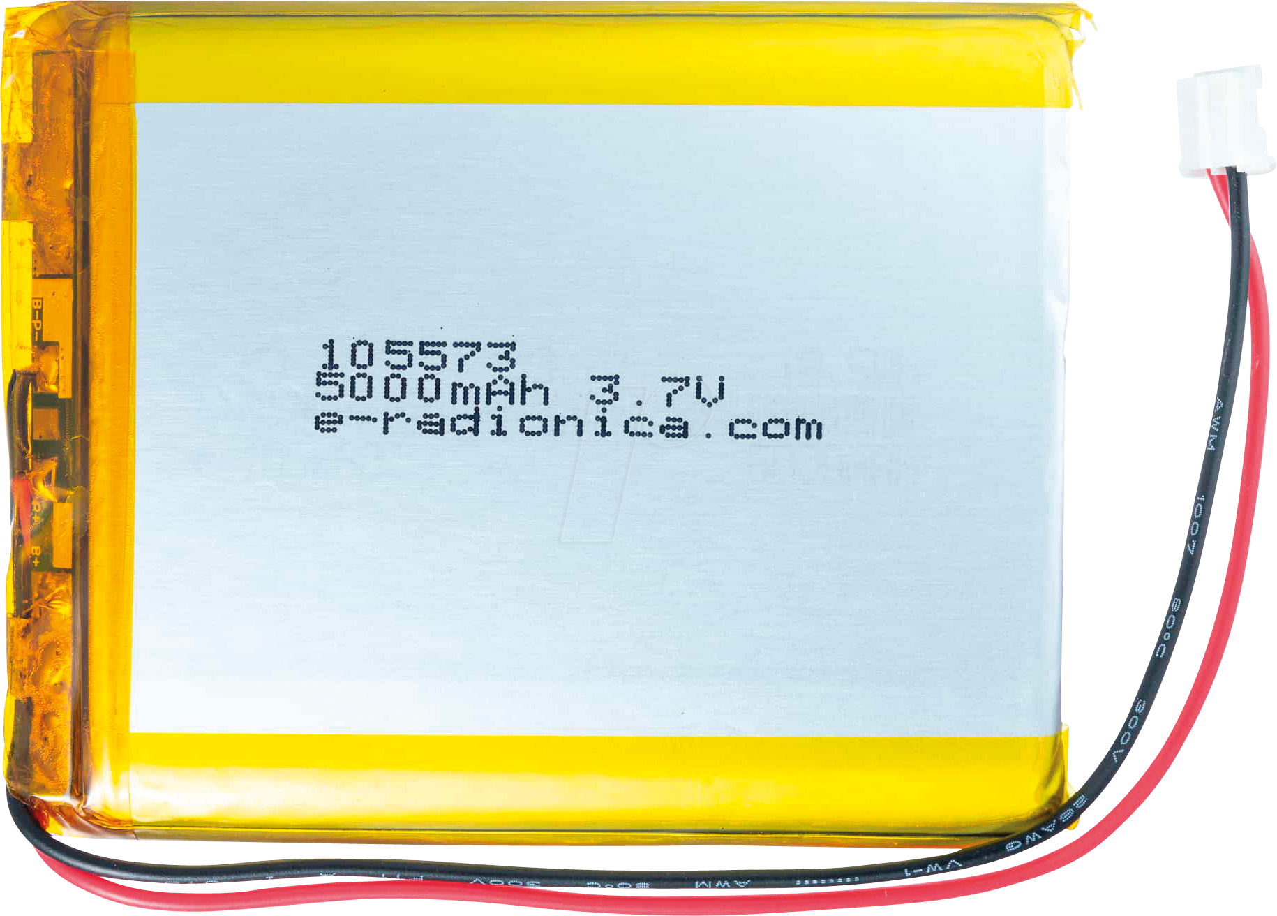 AKKU SOLD333288 - Li-Ion Akku, SOLDERED 333288, 5000 mAh, 3,7 V