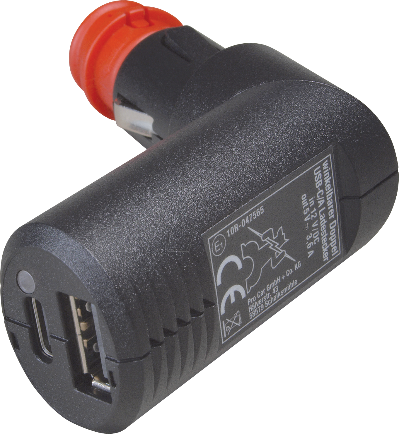BST 67302800 - KFZ - Universalstecker auf 2x USB-C/A, 3,6A, 5V