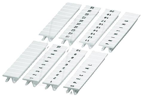 ZB 5LGS 10 - Beschriftungsstreifen 10x Zahl 10 für 5,2mm Klemmen