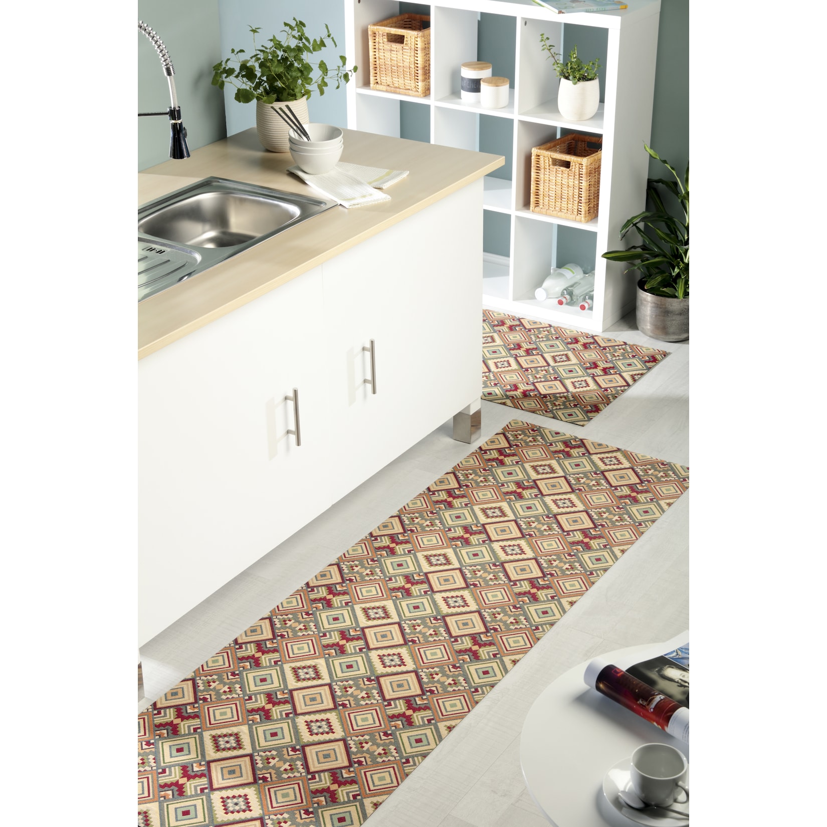 Peyer Syntex 1 Mira Jacqu.Teppich Raute Multicol. 138/220 cm
