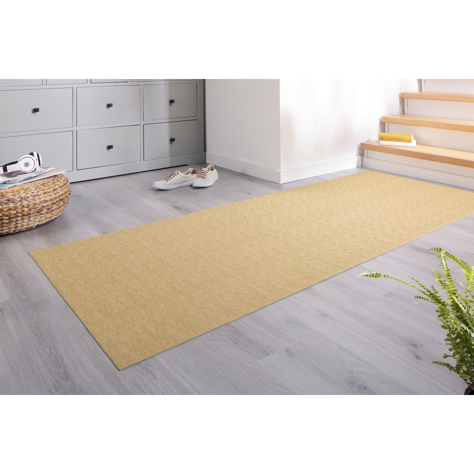 Peyer Syntex 1 Mira Jacqu.Teppich uni Fb.beige 138/220 cm
