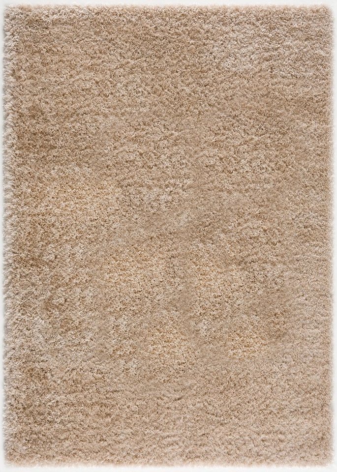 Sanat Hochflor-Teppich Porto, auch als Läufer und in Rund erhältlich, rechteckig, Höhe: 45 mm, Wohnzimmer, Langflor, Shaggy,weich