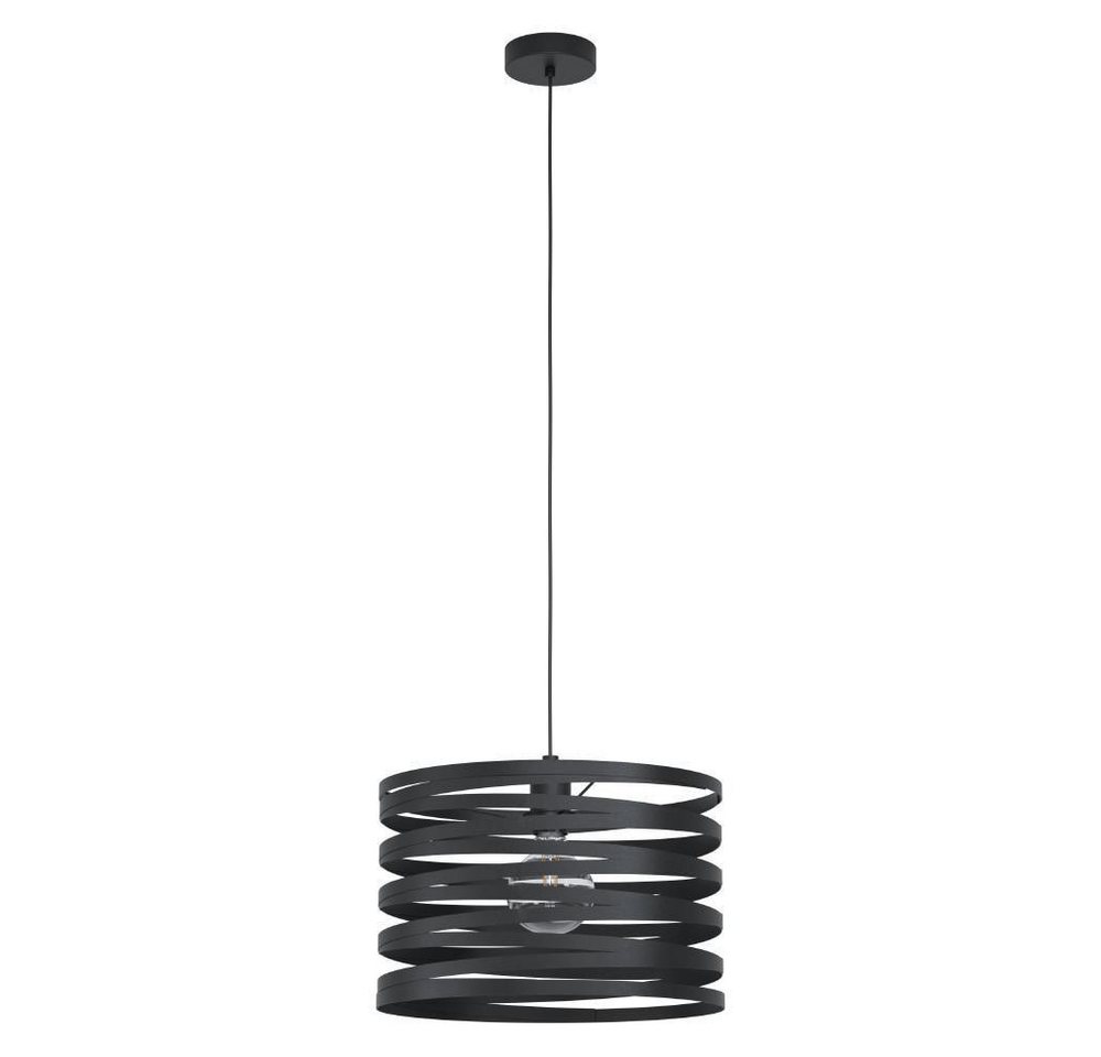 EGLO Hängeleuchte CREMELLA Pendellampe, Stahl, IP20, E27, Esszimmerlampe, Vintage, Lampe, ohne Leuchtmittel, Hängeleuchte, H110 x Ø37 cm, schwarz, 1X40W exkl. Bild 4