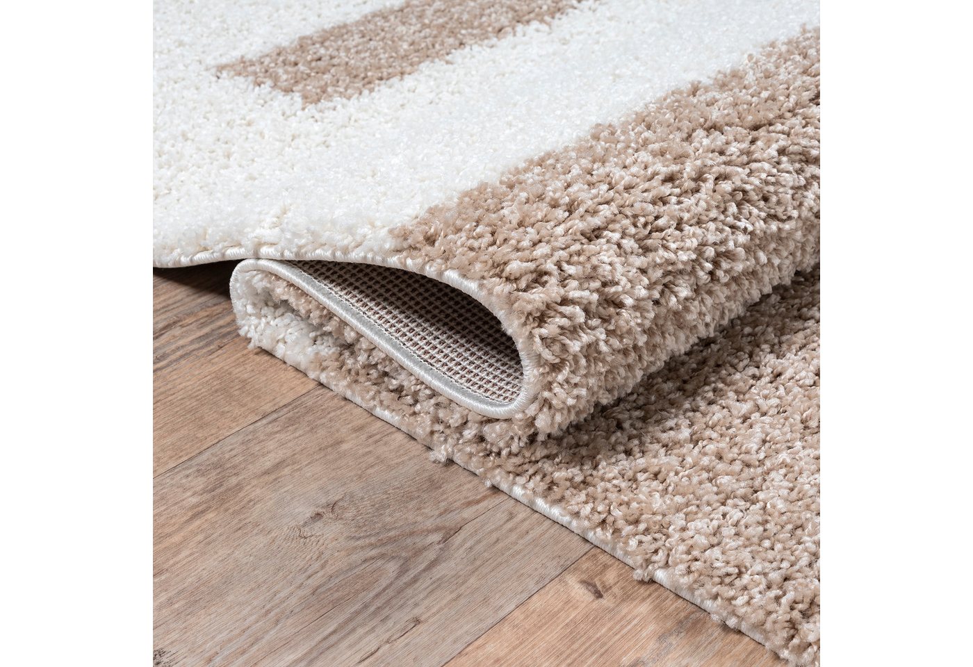 Sanat Hochflor-Teppich Milano 1254, auch als Läufer und in Rund, rechteckig, Höhe: 30 mm, Langflor, Shaggy, Wohnzimmer, Schlafzimmer, fußbodenheizungsgeeignet Bild 5