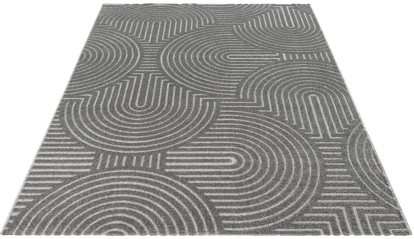 Sanat Teppich Berlin 1, auch als Läufer und in Rund, rechteckig, Höhe: 6 mm, In -und Outdoor geeignet, Außenbereich, Terrasse, Balkon, auch Läufer