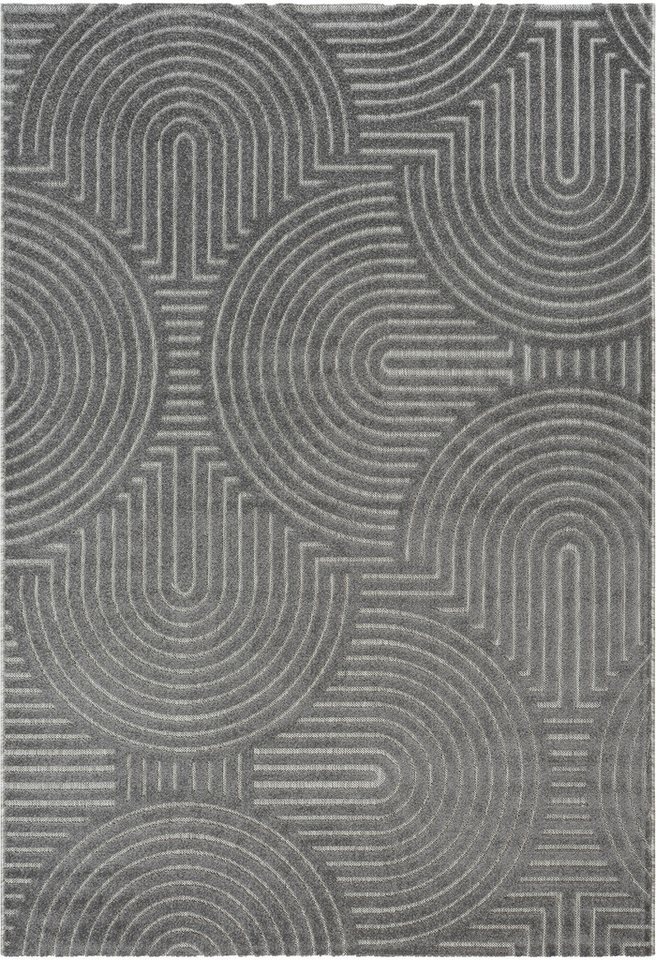 Sanat Teppich Berlin 1, auch als Läufer und in Rund, rechteckig, Höhe: 6 mm, In -und Outdoor geeignet, Außenbereich, Terrasse, Balkon, auch Läufer Bild 4
