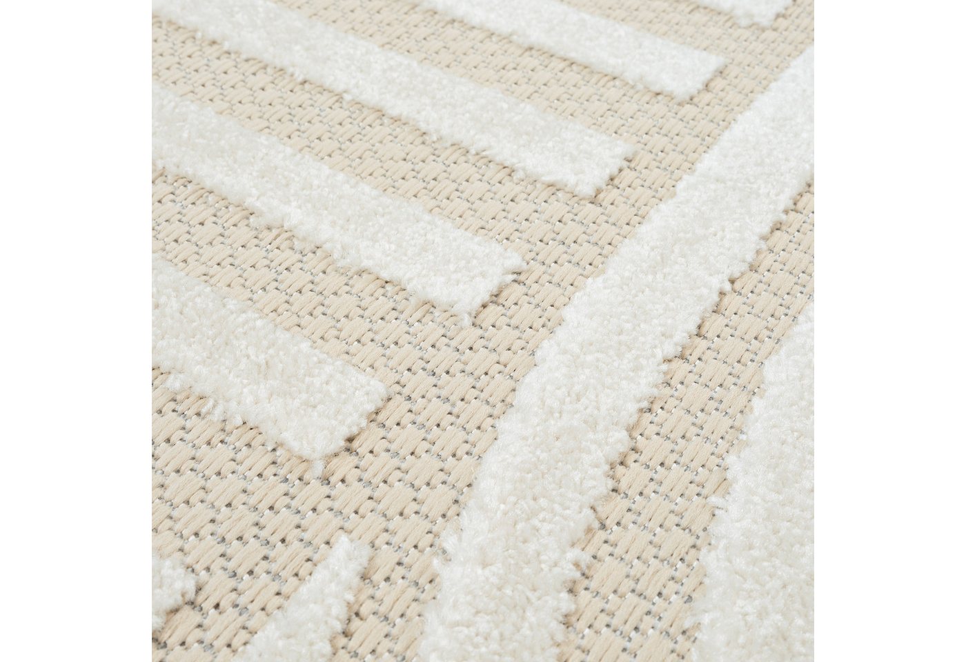 Sanat Teppich Berlin 1, rund, Höhe: 6 mm, In -und Outdoor geeignet, Außenbereich,Terasse, Balkon, modern Bild 4