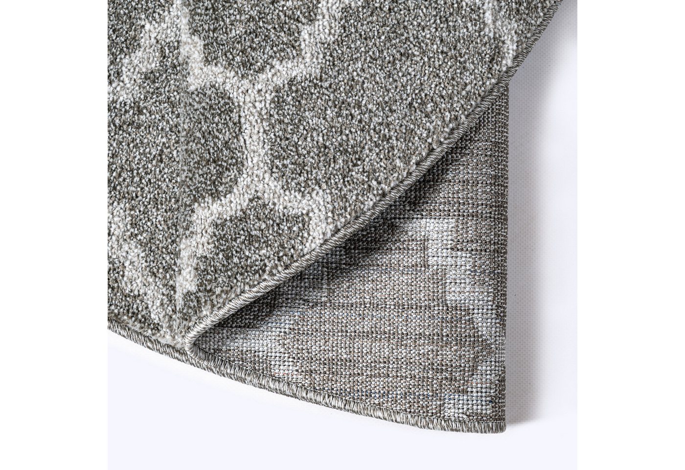 Sanat Teppich Boho 8202, auch als Läufer und in Rund, rund, Höhe: 10 mm, Kurzflor, robust, Boho, Scandic, für Fussbodenheizung geeignet Bild 3