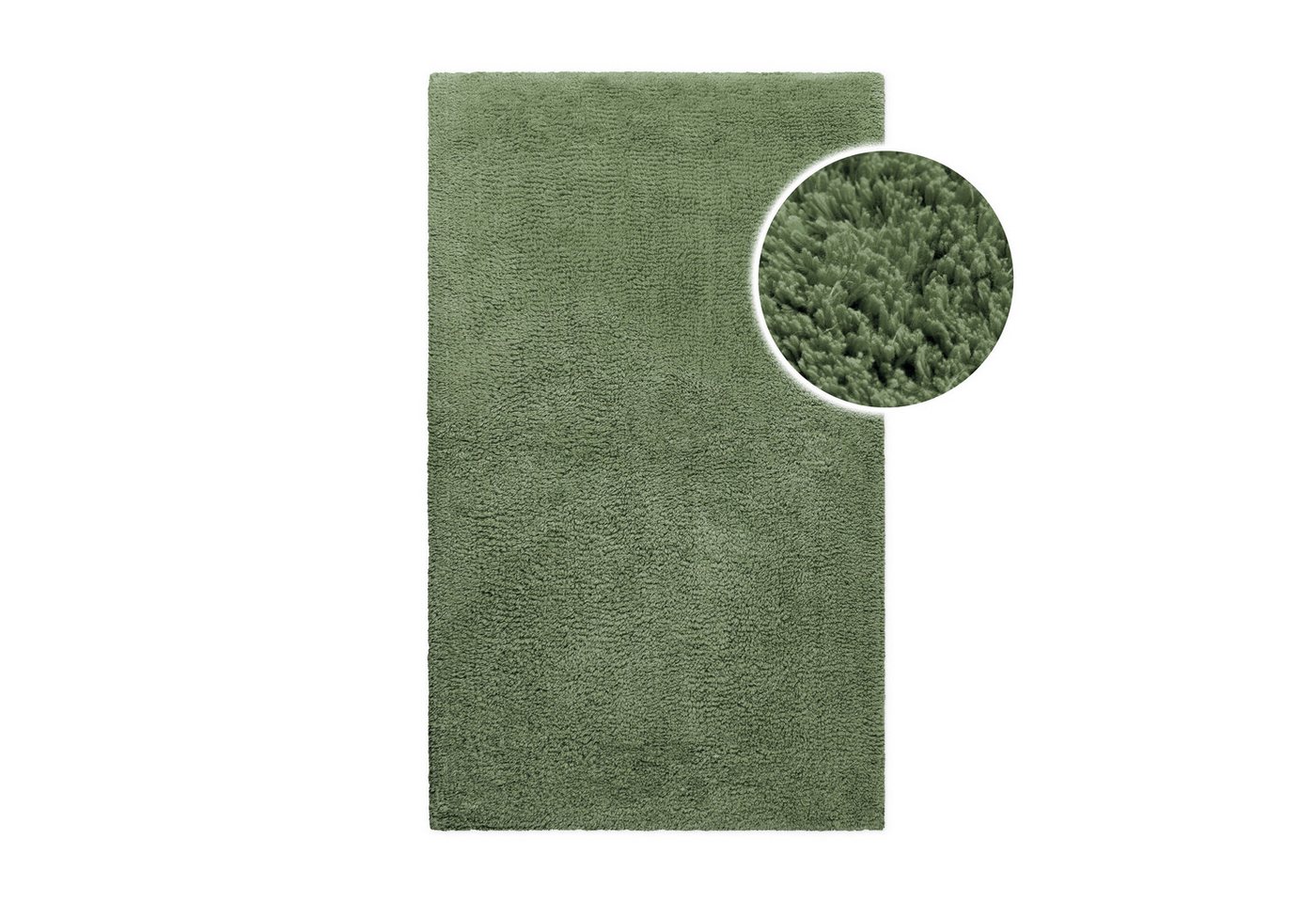 Wecon home Basics Badematte Erik, Höhe 20 mm, Baumwolle, rund, waschbar, rutschfest, sehr weich, strapazierfähig, pflegeleicht Bild 3