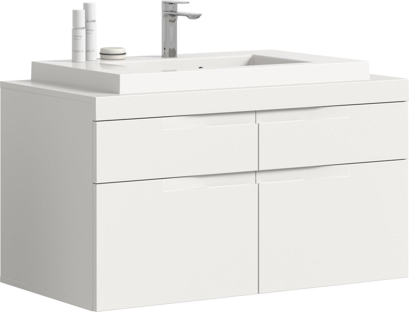 OTTO home Waschtisch MAOI, inklusive Mineralguss-Aufsatzwaschbecken, Breite 100cm (4 Schubkästen mit Vollauszug), Waschbecken, Waschbeckenschrank, Kommode, Badunterschrank Bild 5